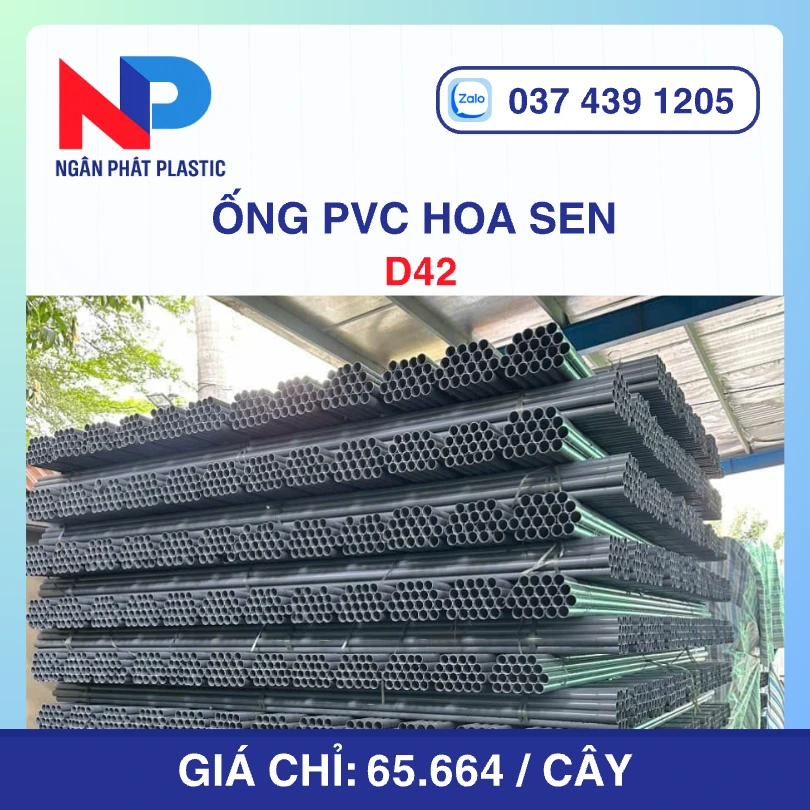 Ống Nhựa PVC D42 Hoa Sen